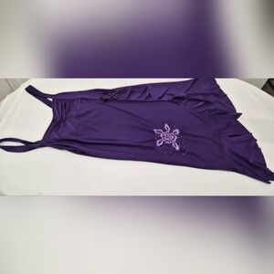 Macy's Purple Nightgown with Embellished Design